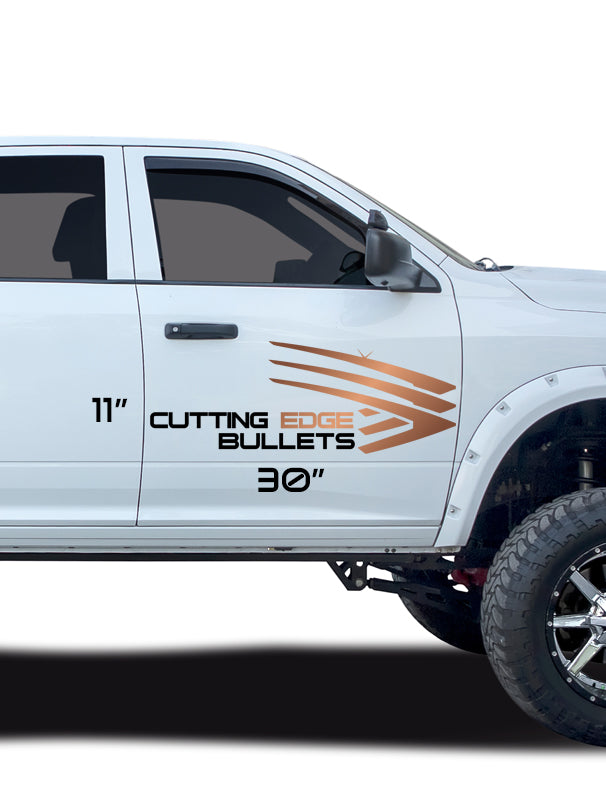 Cutting Edge Vehicle Decal 30x11 adesivo auto chiaro