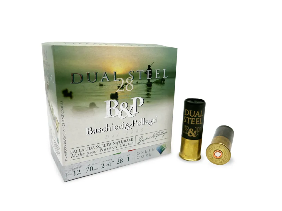Baschieri Dual Steel 28 cartucce acciaio 28g Green Core