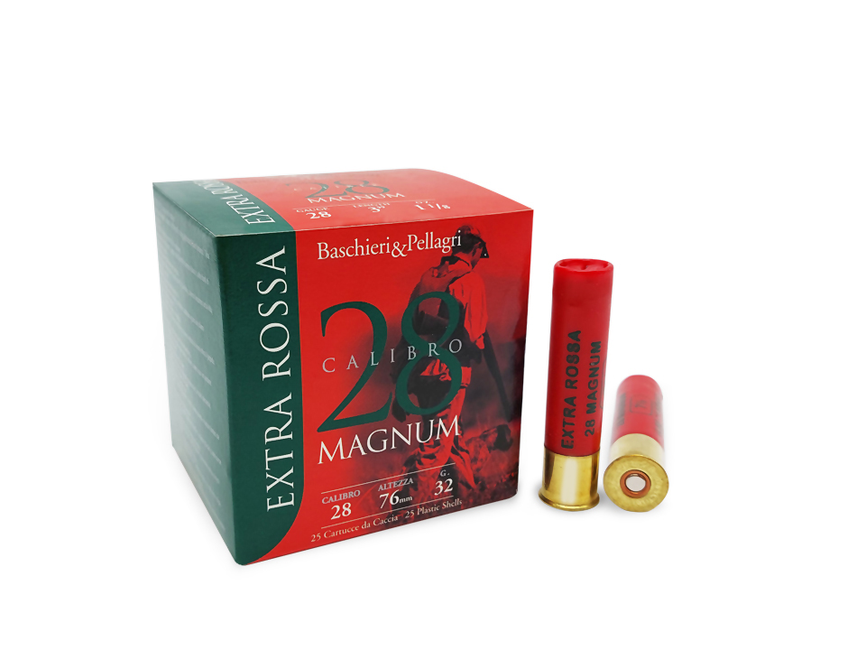 Baschieri & Pellagri Extra Rossa 28/76 Magnum cartucce 32g piombo