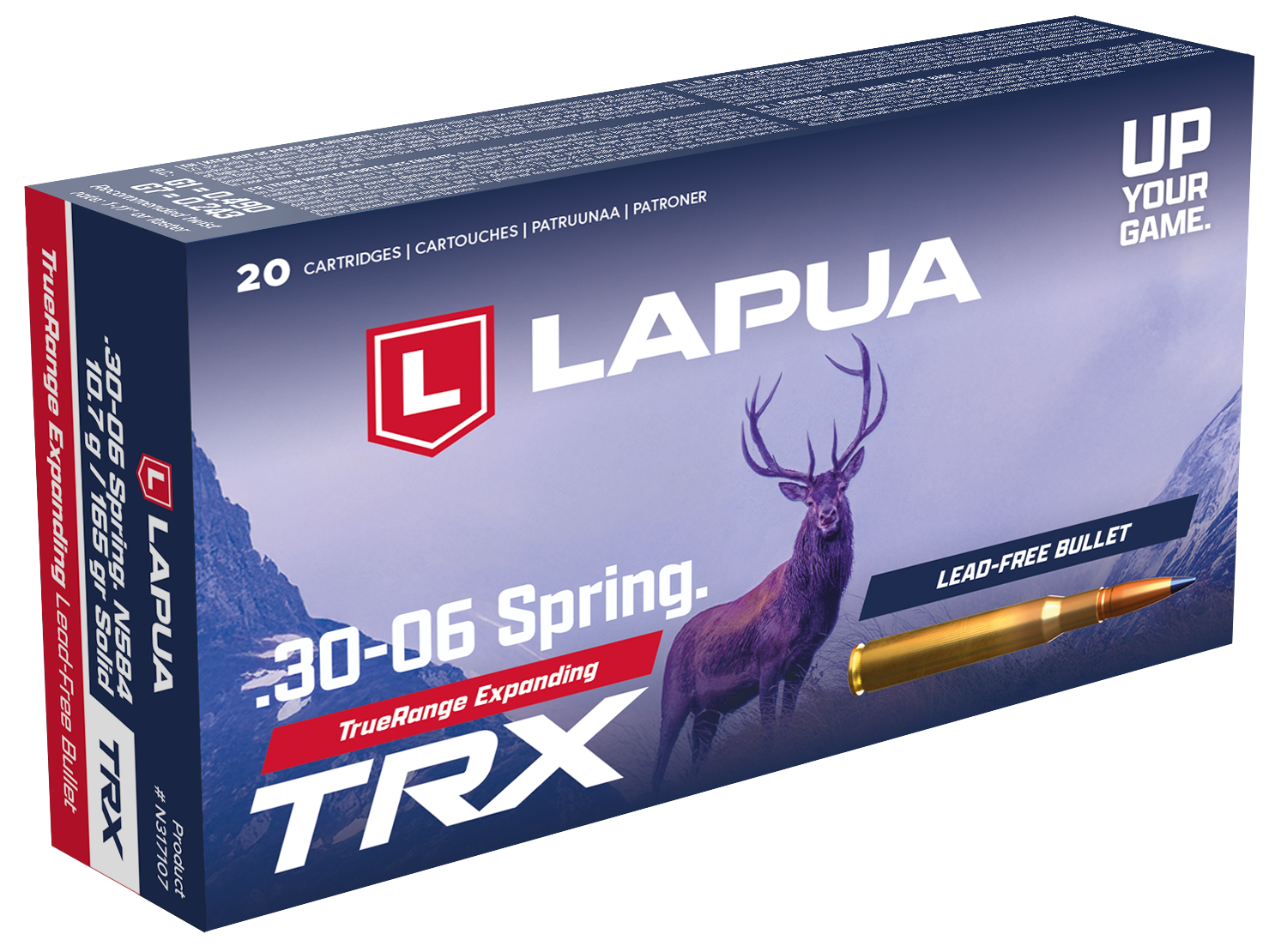 Lapua TRX 30-06 Springfield cartucce 165 gr rame