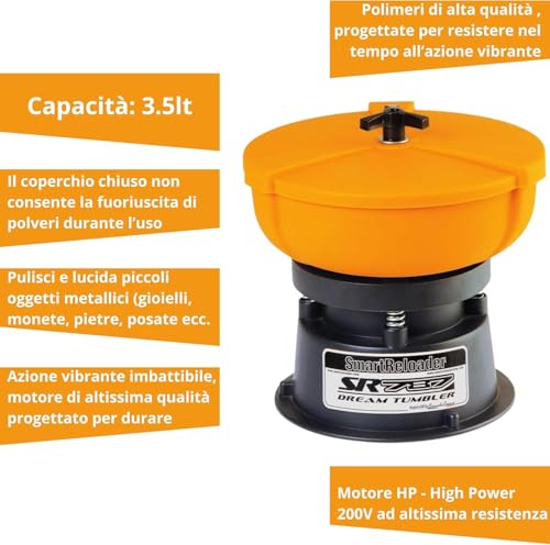 Smartreloader SR787 tumbler vibrante pulizia bossoli ottone 220V