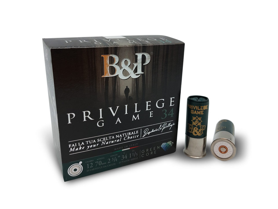 Baschieri & Pellagri Privilege Game 34 cartucce caccia 34 g