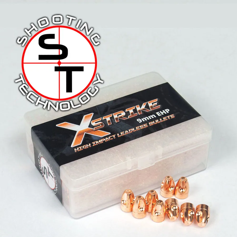 Shooting Technology X-Strike Proiettili 9mm Lead Less 83 gr Cavitazione