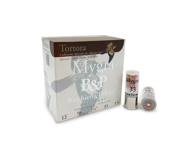 Baschieri Mygra Tortora cartucce caccia piombo ramato 7.5