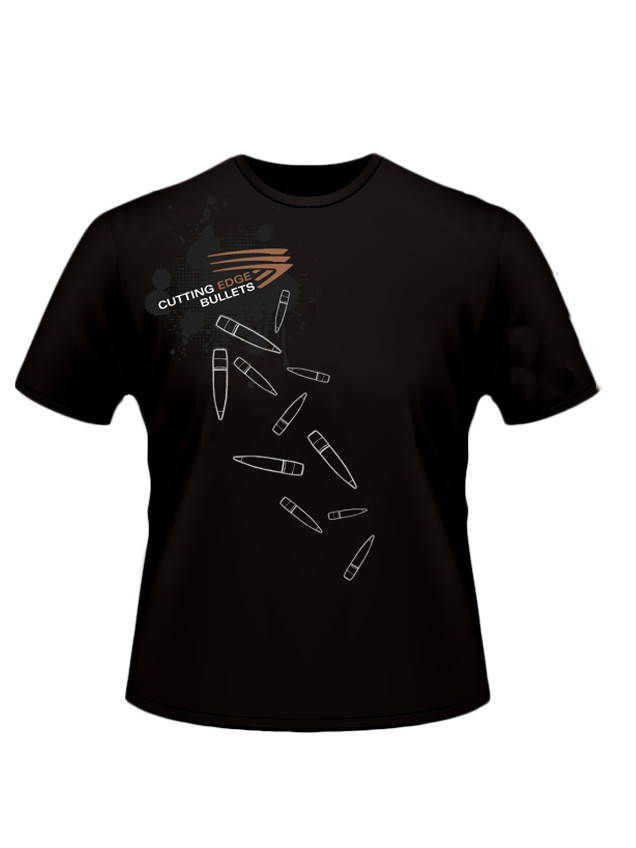 Cutting Edge Bullet Dump T Maglietta Nera Taglia M Cotone