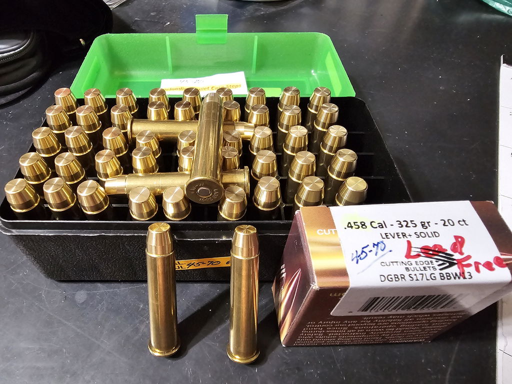 Cutting Edge Safari Solid 325 gr .458 palla ottone 20 pz