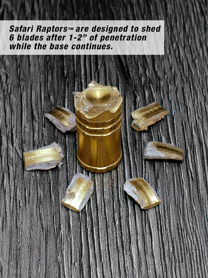 Cutting Edge Bullets Safari Raptor .375 275gr palle ottone 50ct