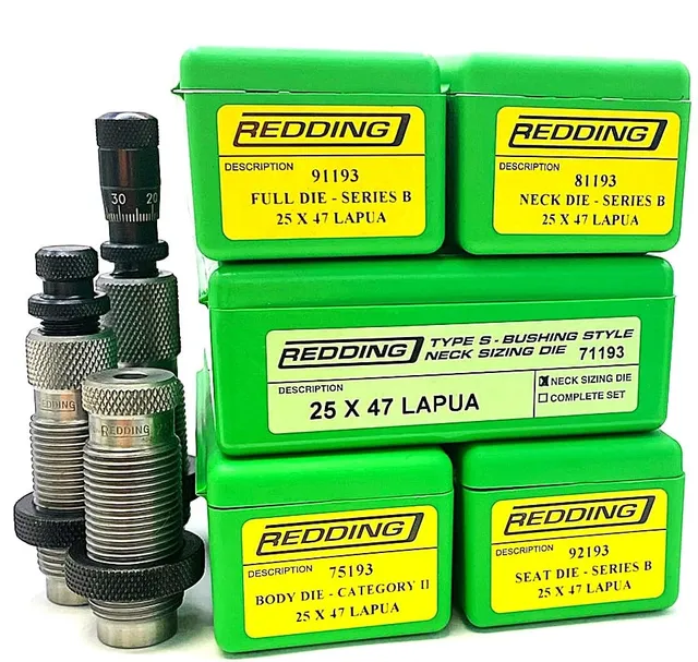 Redding Premium set matrici 25x47 Lapua full length precisione