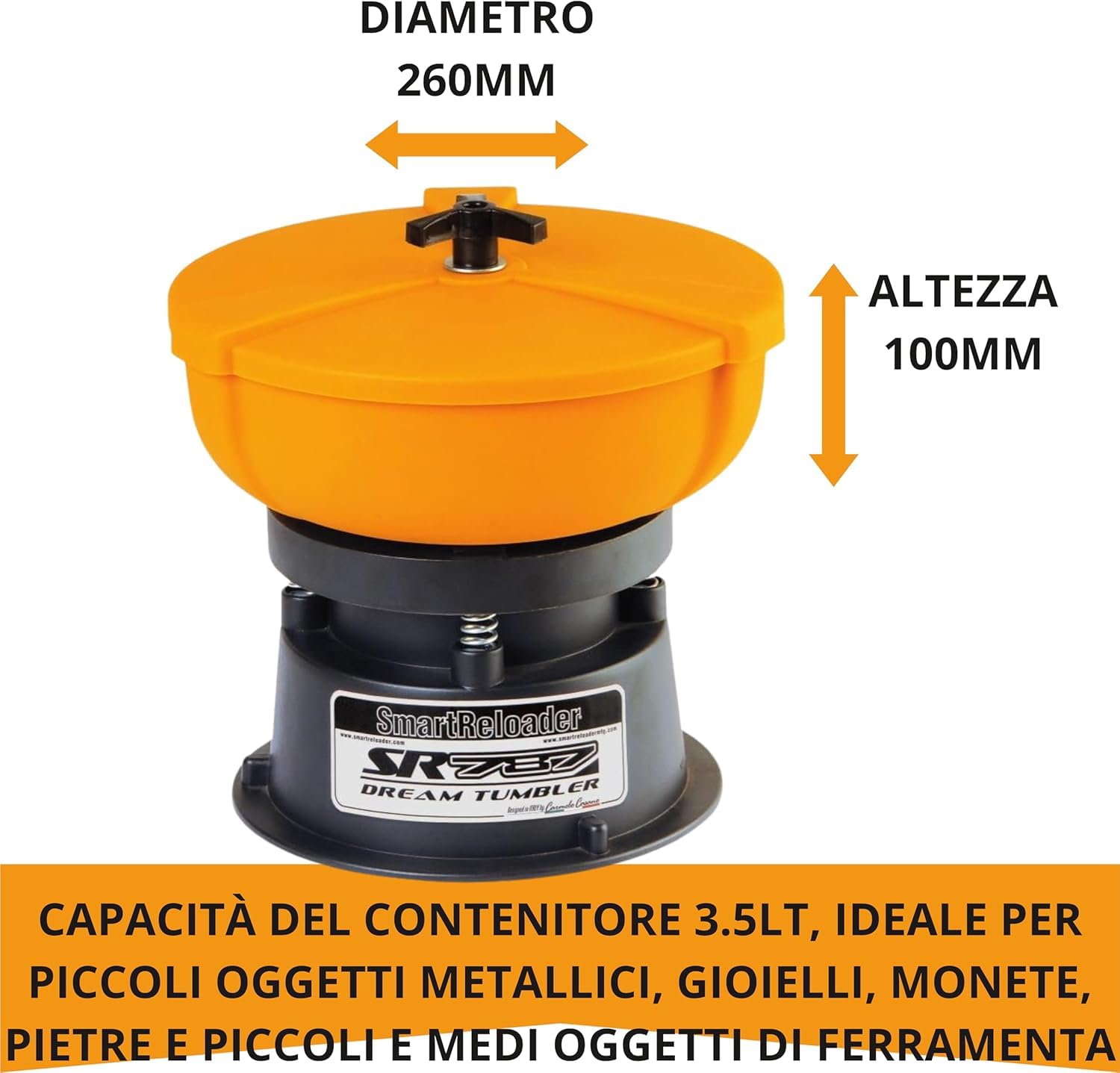 Smartreloader SR787 tumbler vibrante pulizia bossoli ottone 220V