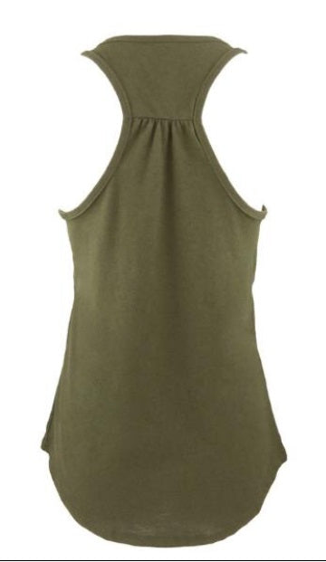 Cutting Edge canotta donna verde militare XL cotone