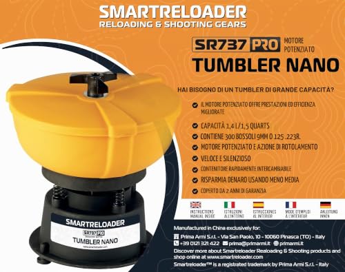 Smartreloader Ricarica SR737 Nano PRO Buratto Bossoli 1,75 L