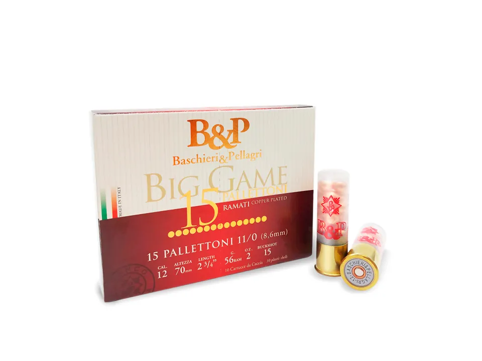 Baschieri & Pellagri Big Game 15 Pallettoni Cartucce 11/0 56g