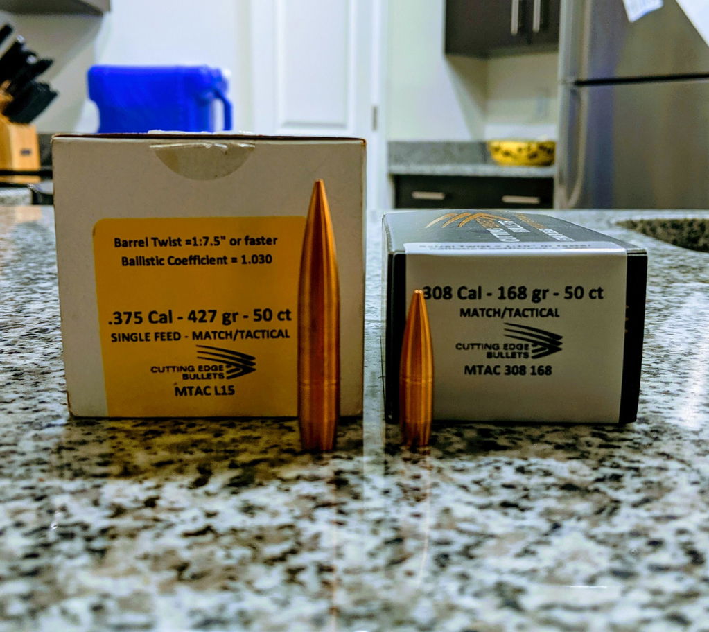 Cutting Edge MTAC .308 168gr proiettile tiro rame 50pz