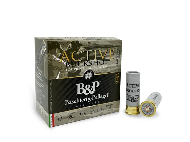 Baschieri & Pellagri Active Buckshot cartucce 8 pallettoni ramati