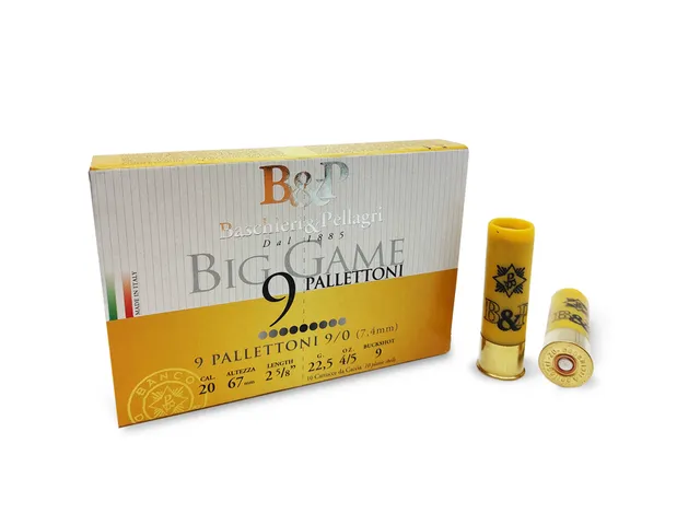 Baschieri & Pellagri Big Game 9 Pallettoni Cartucce Cal 20