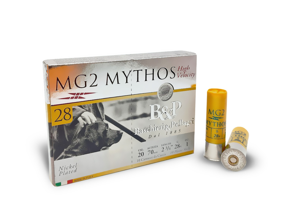 Baschieri & Pellagri MG2 Mythos 28 HV cartucce calibro 20 nichelate