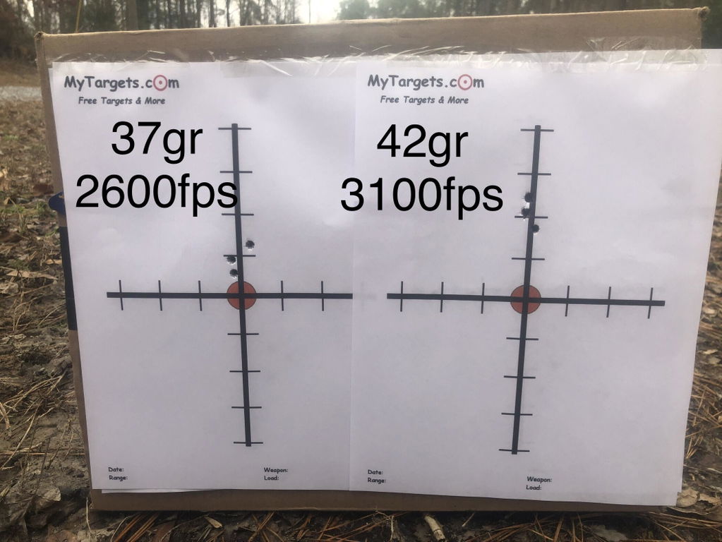Cutting Edge ER Raptor 224 60gr proiettili 50 pezzi rame