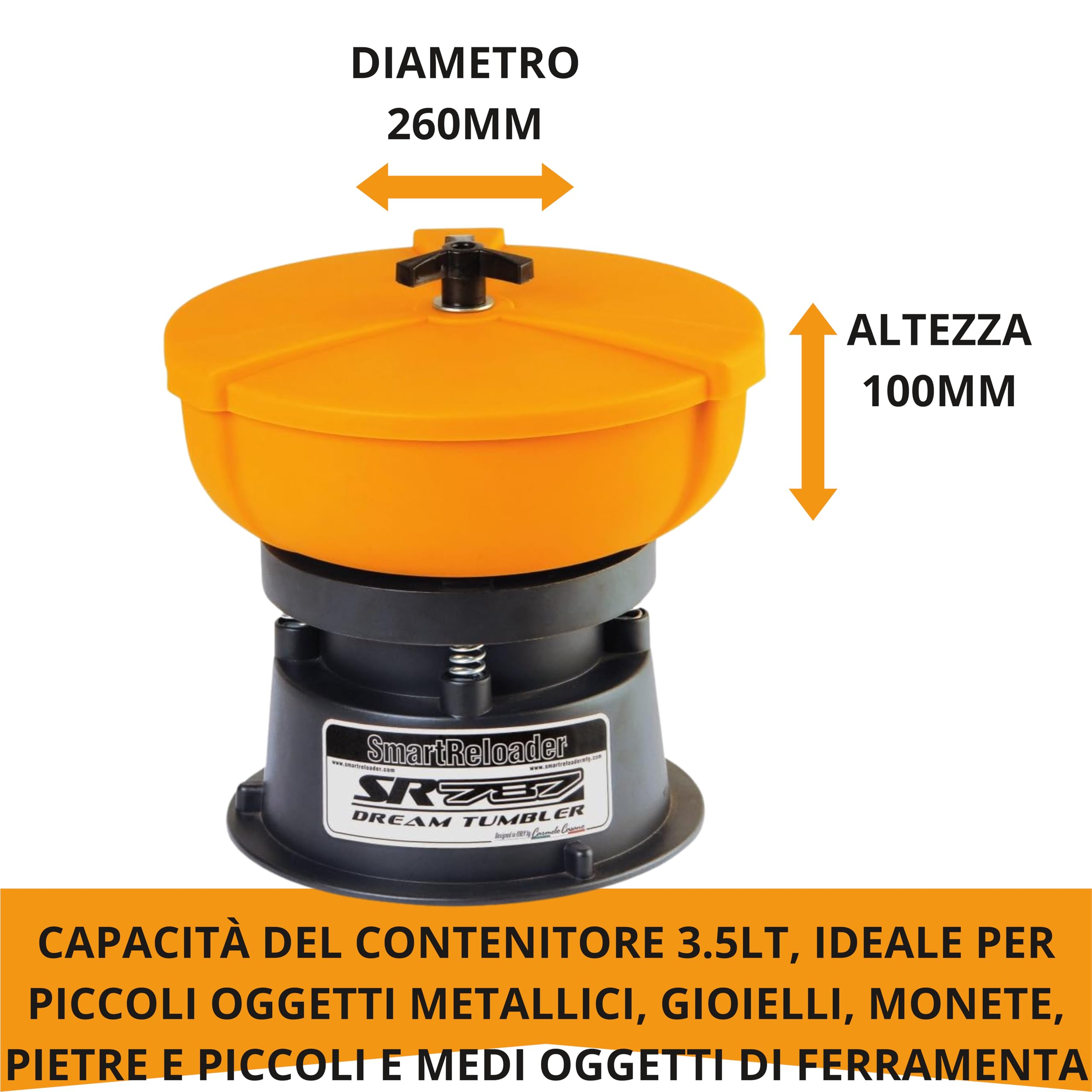 Smartreloader Ricarica SR787 lucidatrice metalli 220V 3,5L