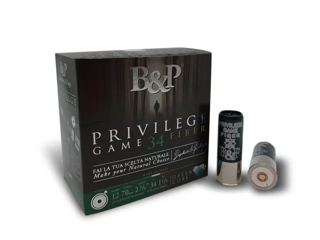 Baschieri & Pellagri Privilege Game 34 Fiber Cartucce Calibro 12 34g