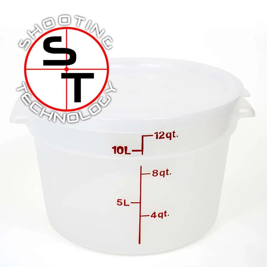 L.E.M. Vasca lavaggio cilindrica plastica con coperchio