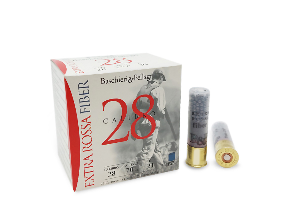 Baschieri & Pellagri Extra Rossa 28 Fiber cartucce feltro cal. 28