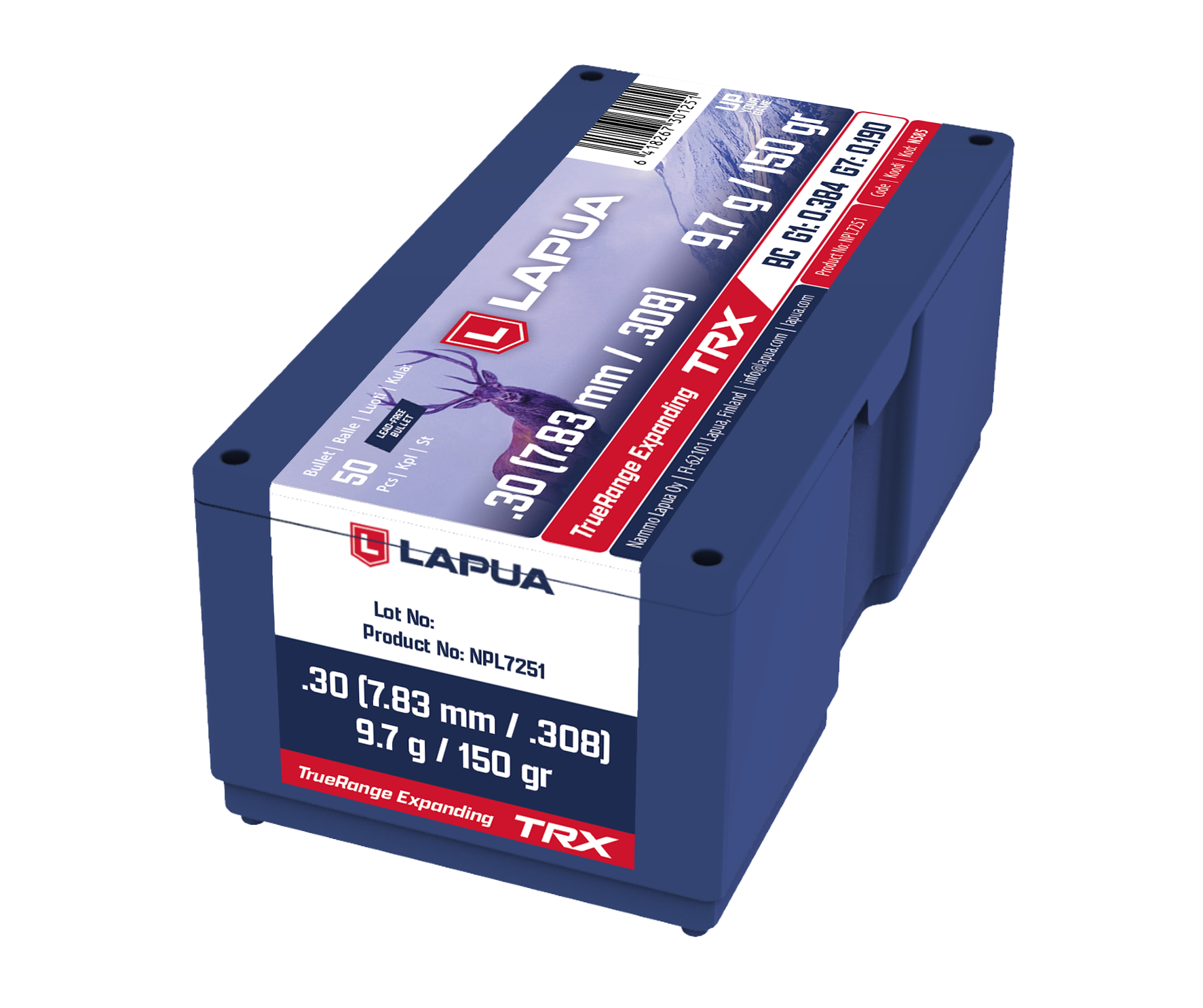 Lapua TRX TrueRange 150 gr N585 palle caccia senza piombo