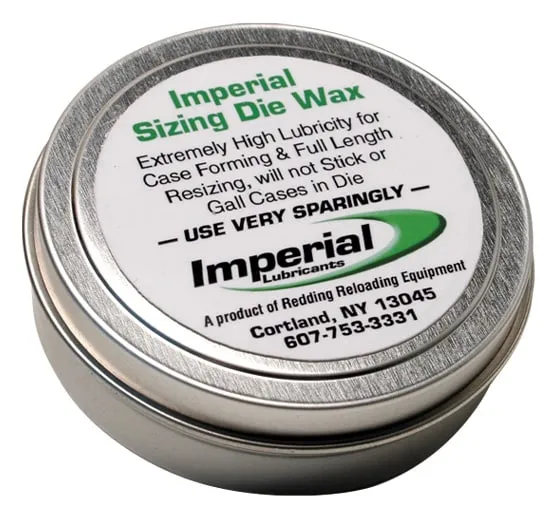 Redding Imperial Sizing Die Wax cera per ricarica bossoli