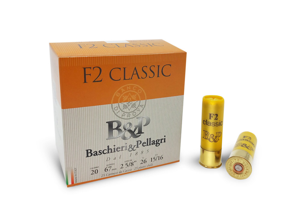Baschieri & Pellagri F2 Classic Fiber cartucce caccia calibro 20 30g