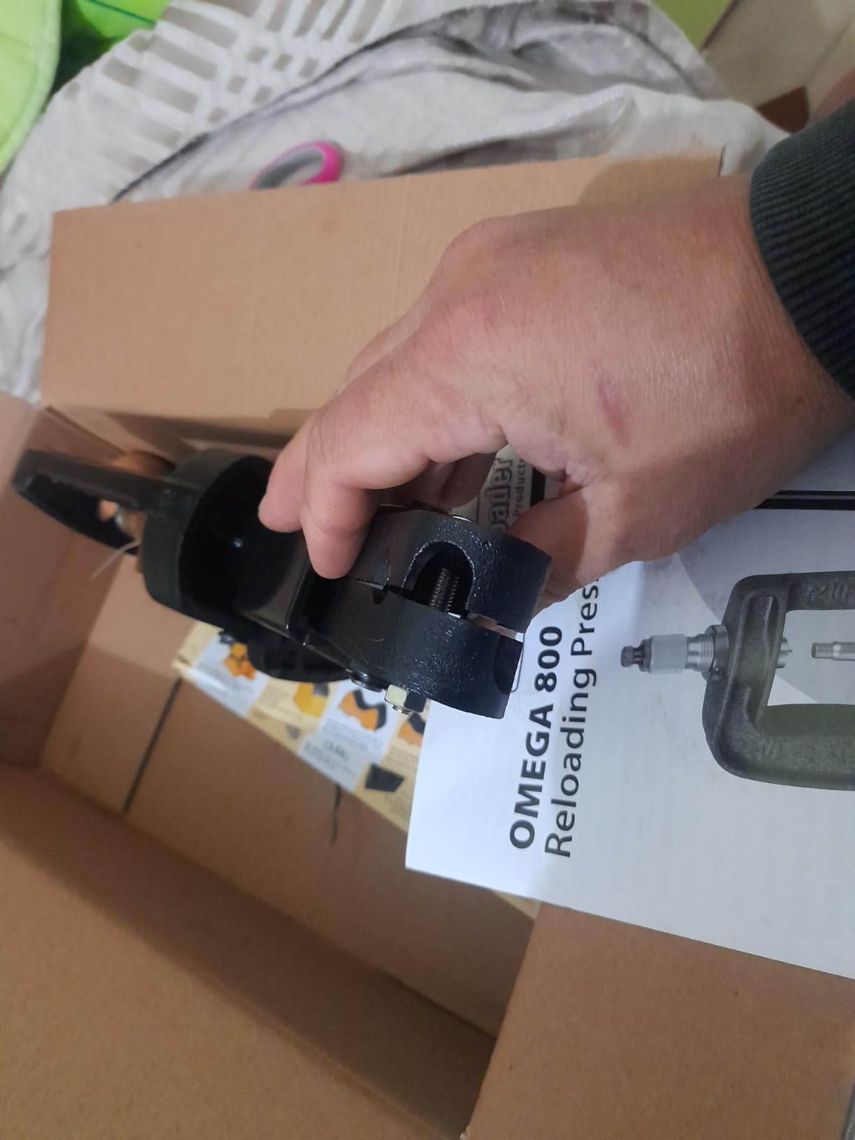 Smartreloader Omega 800 pressa ricarica ghisa .375 H&H