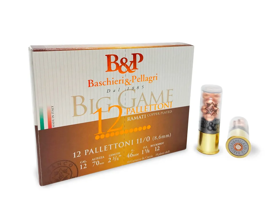 Baschieri & Pellagri Big Game 12 Pallettoni cartucce 45 g
