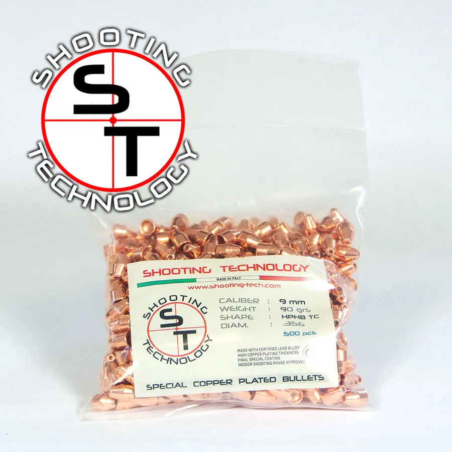 Shooting Technology ST Bullets Palle Ramate 9mm HPHB TC 90 gr 1000 pz