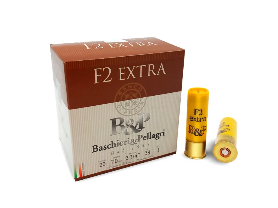 Baschieri & Pellagri F2 Extra 20 cartucce carica pesante selvaggina