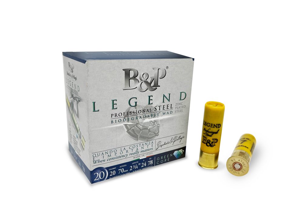 Baschieri & Pellagri Legend Professional Steel Cal. 20 Green Core cartucce