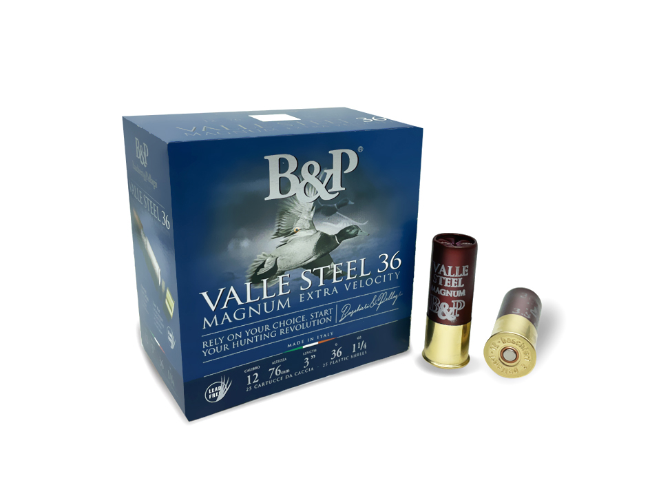 Baschieri & Pellagri Valle Steel 36 Magnum cartucce calibro 12 acciaio