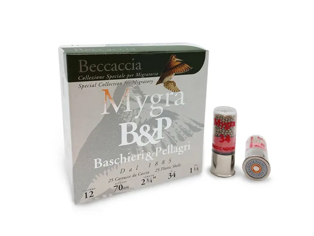 Baschieri Mygra Beccaccia cartucce caccia piombo 8.5